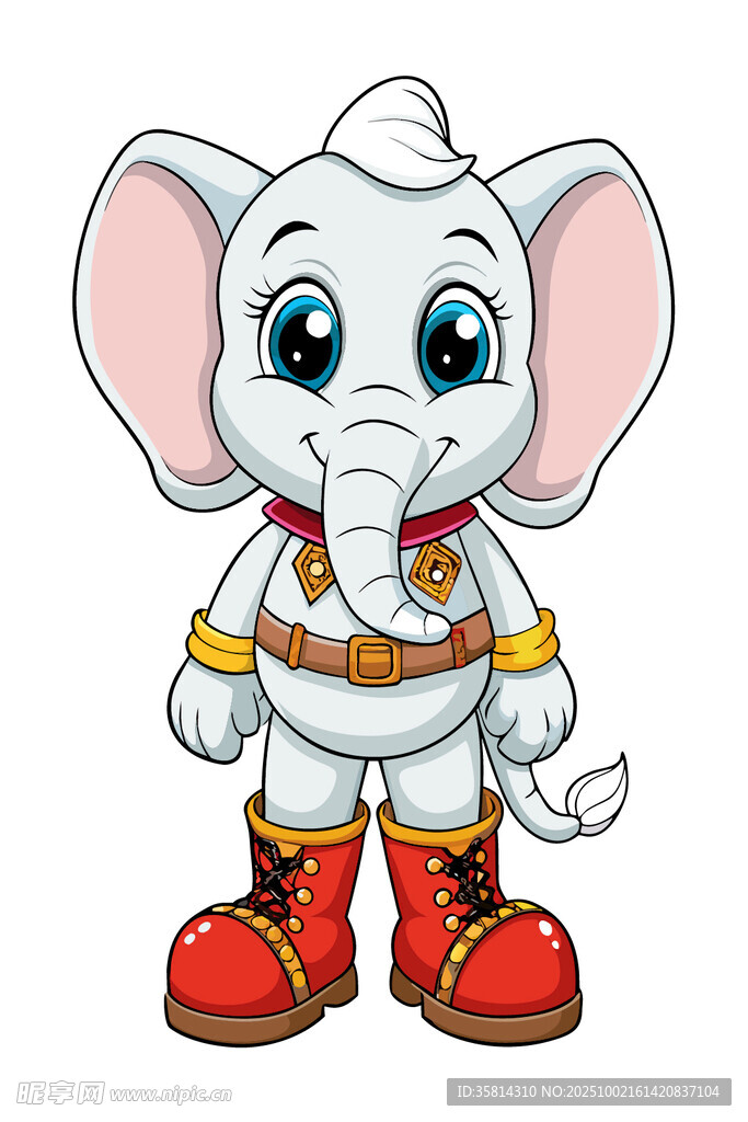 可爱卡通小象形象