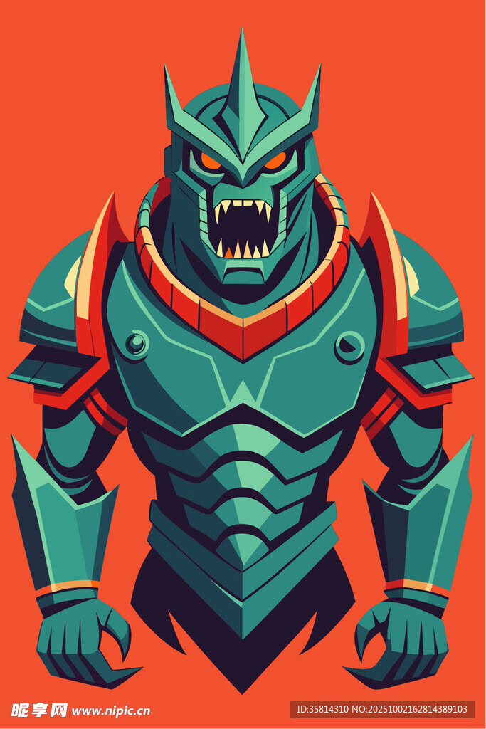 机械战甲怪兽形象