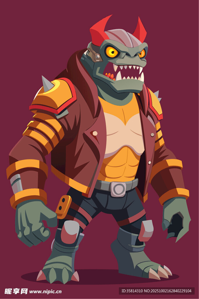 朋克风怪物角色形象