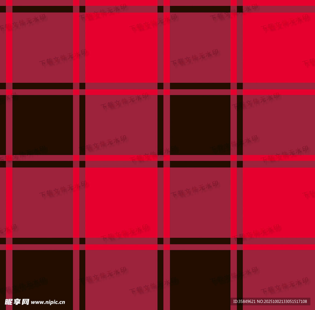 红色格子图案背景