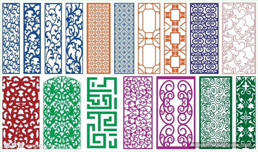 窗花 镂空花纹 屏风 隔断雕花