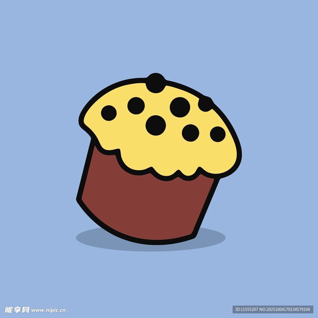 卡通松饼插画