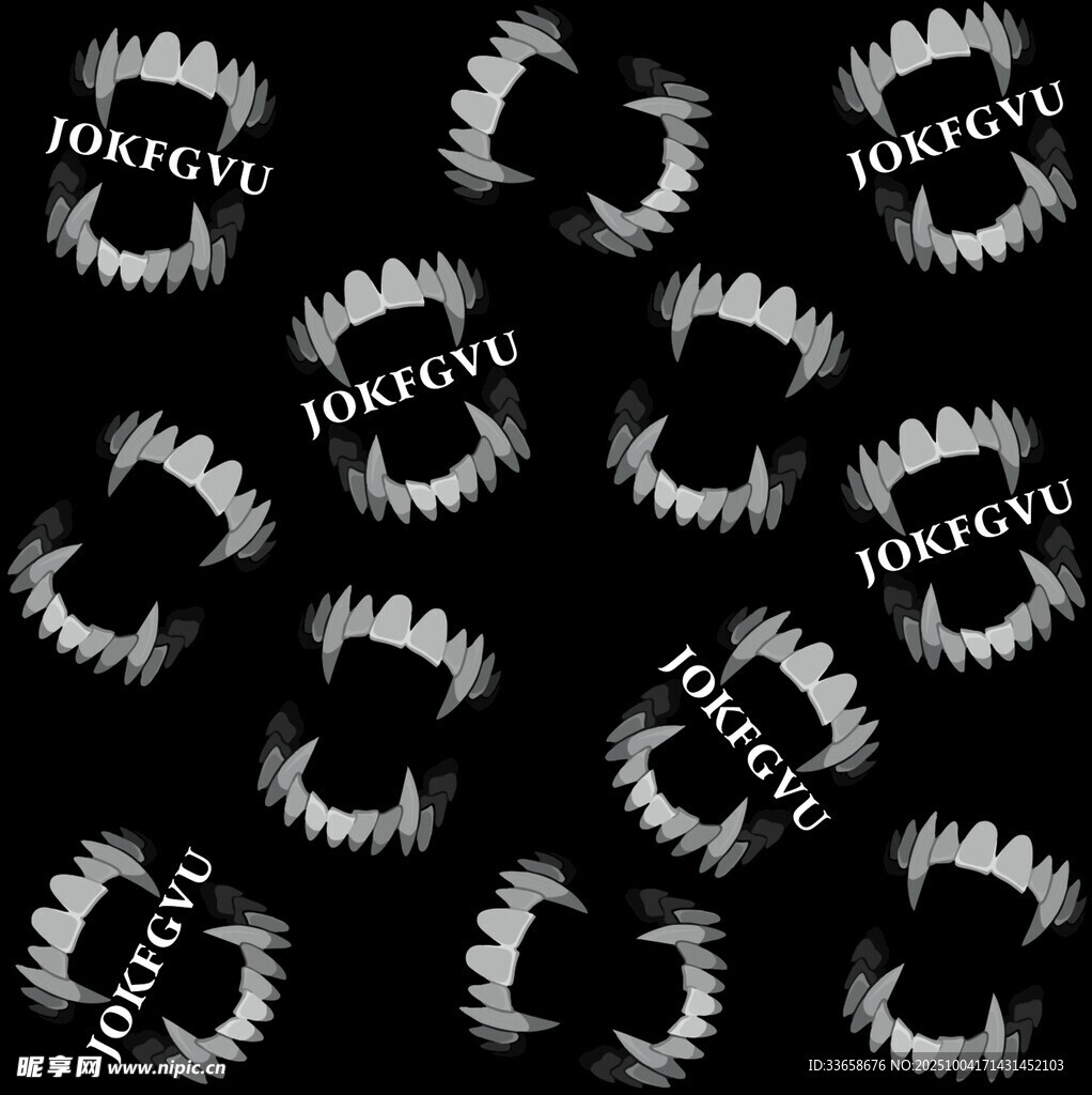 黑色背景睫毛图案设计