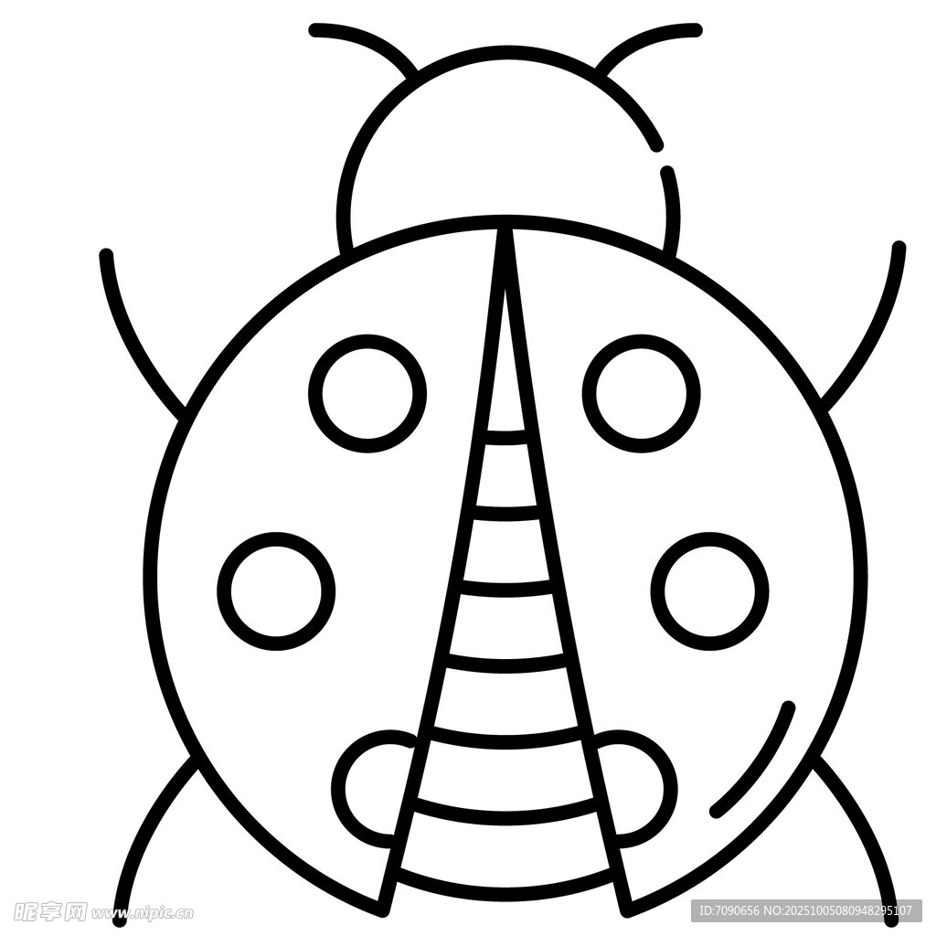 卡通瓢虫图案设计