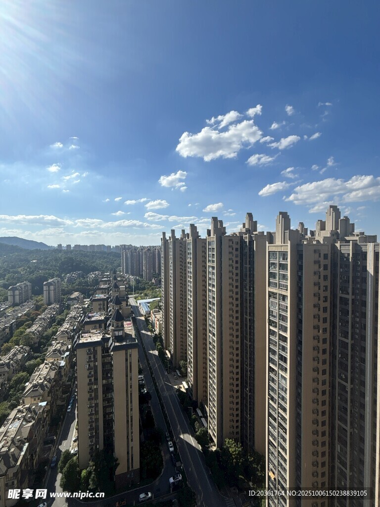 城市高楼景观俯瞰图