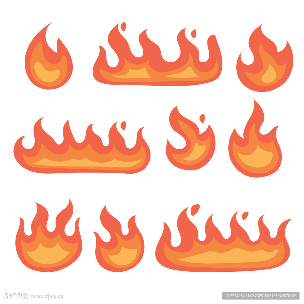 卡通火焰