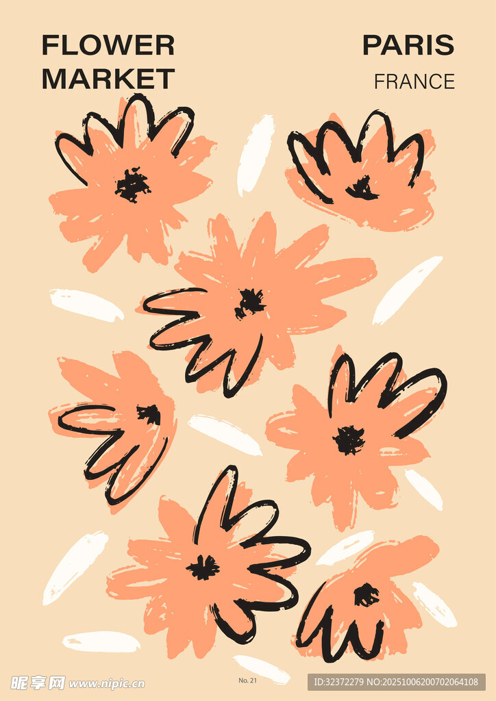 巴黎花卉图案设计