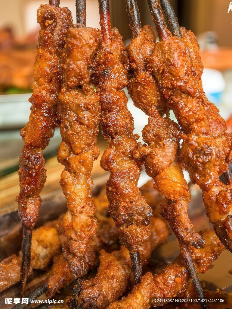 烤羊肉串 烧烤图案 