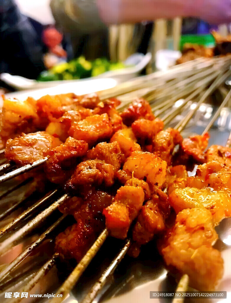 烧烤羊肉串 美食图案