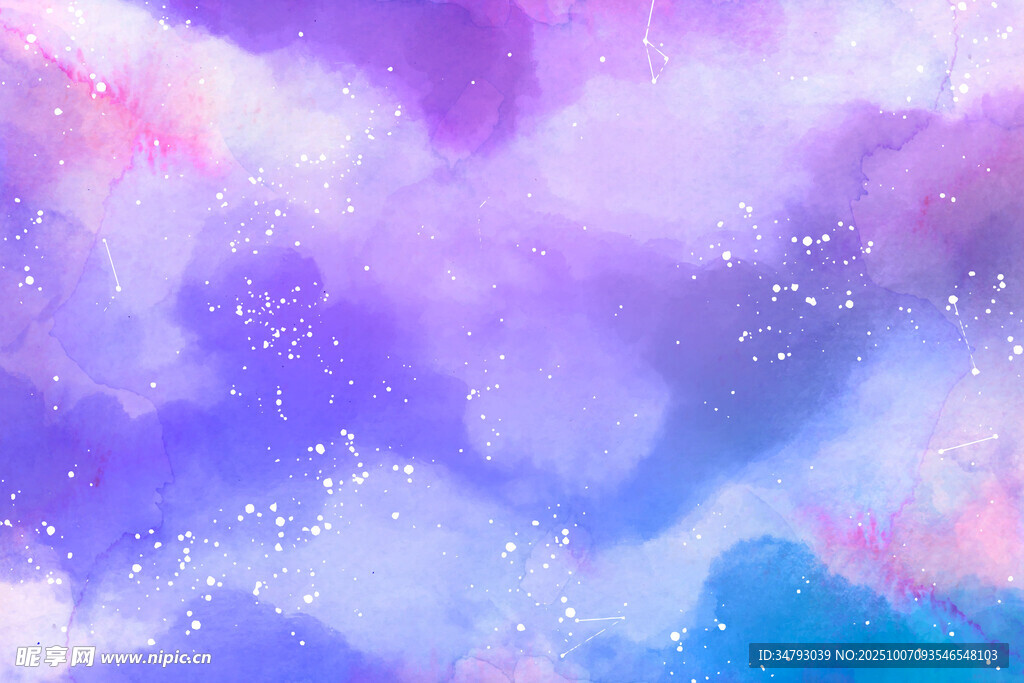 梦幻渐变水彩背景图