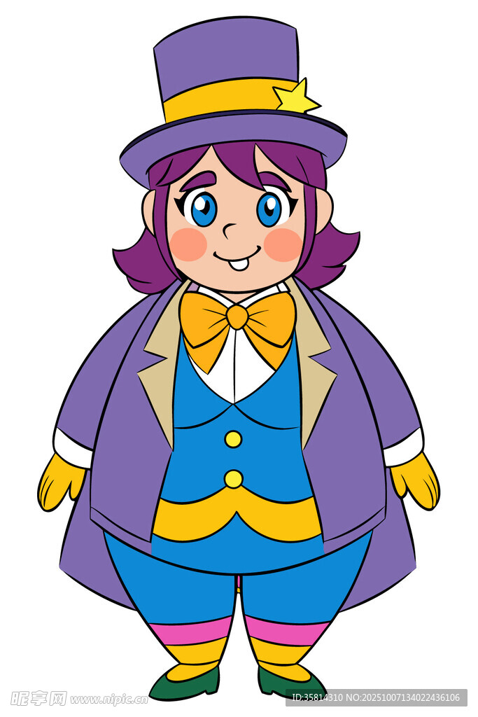 戴礼帽的奇幻装扮女孩