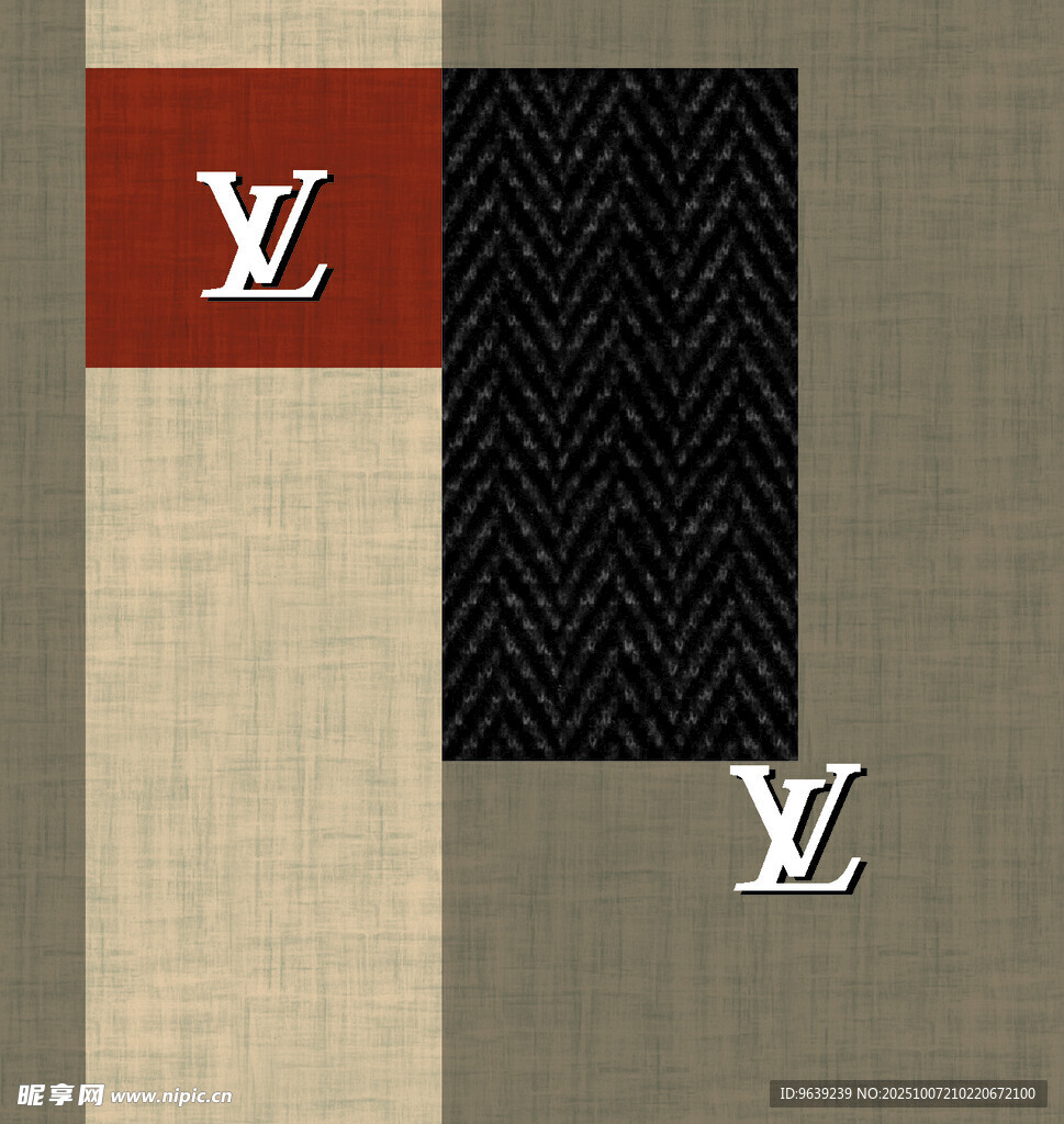 LV品牌经典元素图案展示