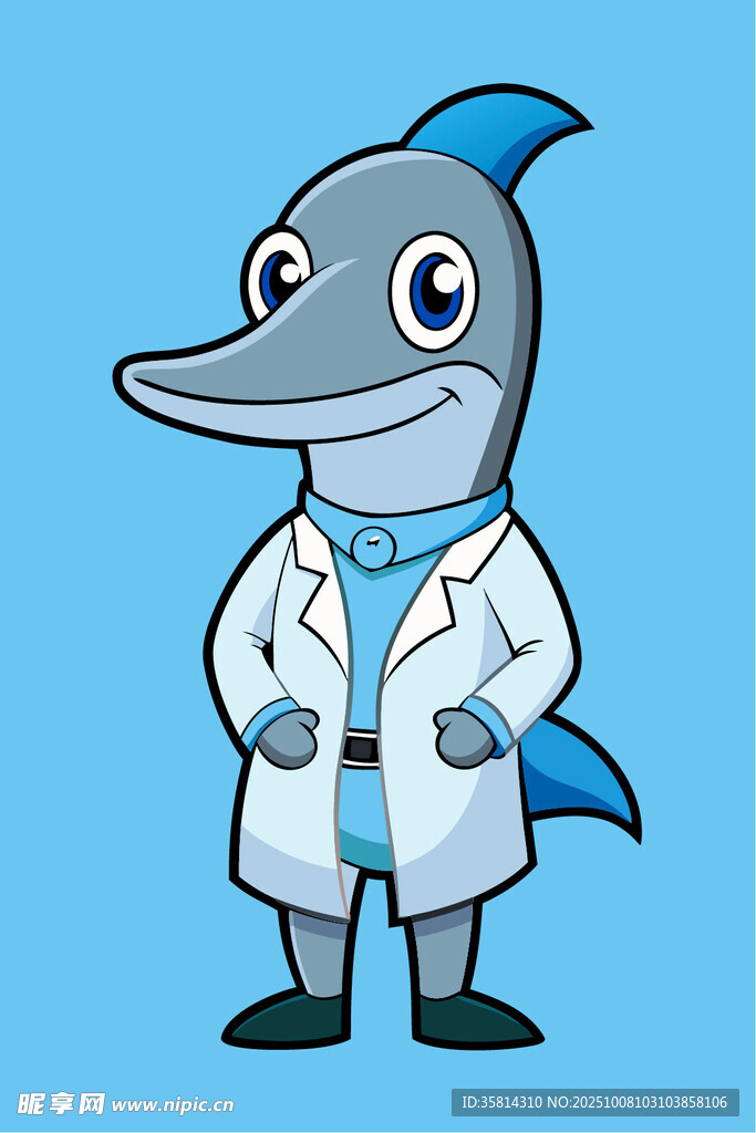 海豚博士形象展示