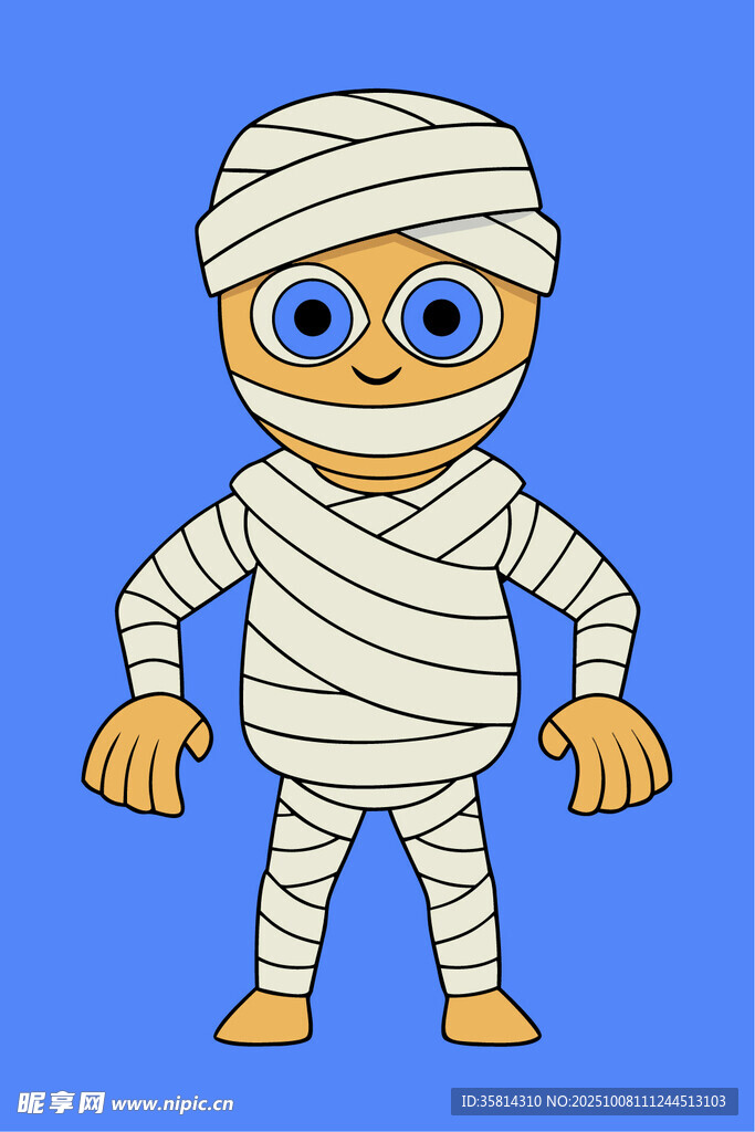 可爱卡通木乃伊形象