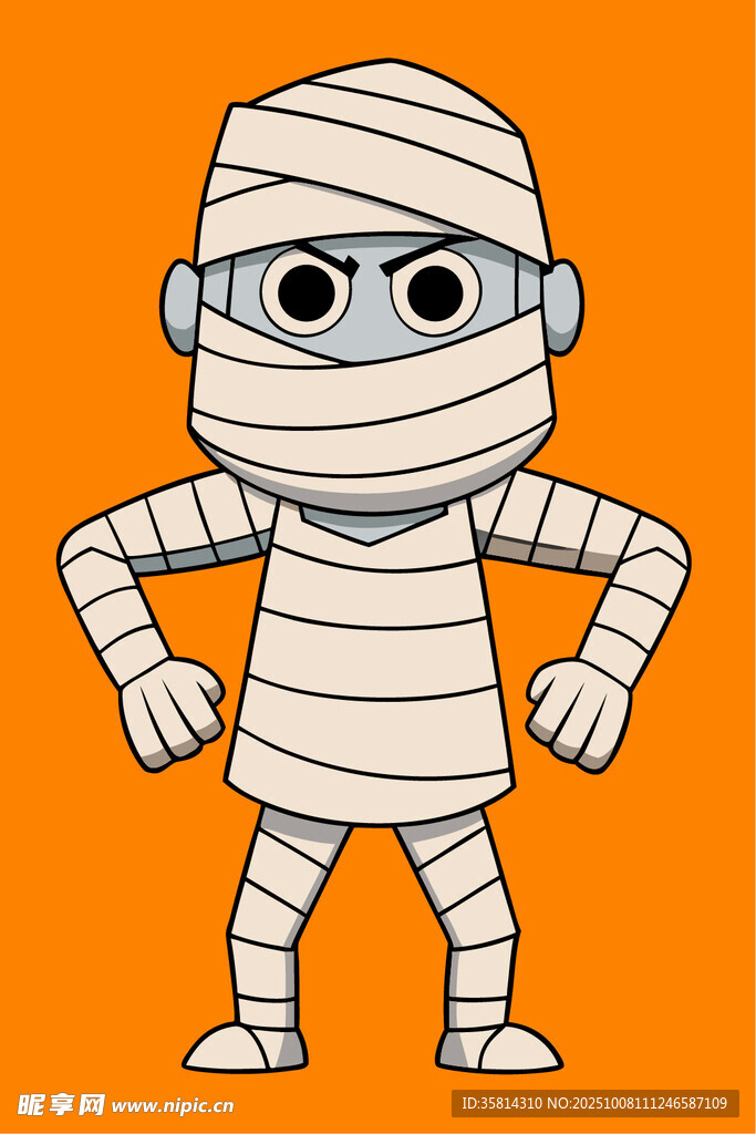 卡通木乃伊形象