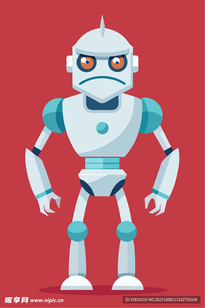 可爱的机器人形象