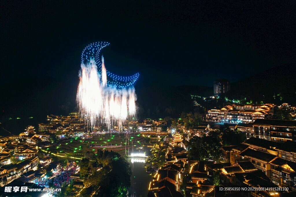 乌江寨无人机表演