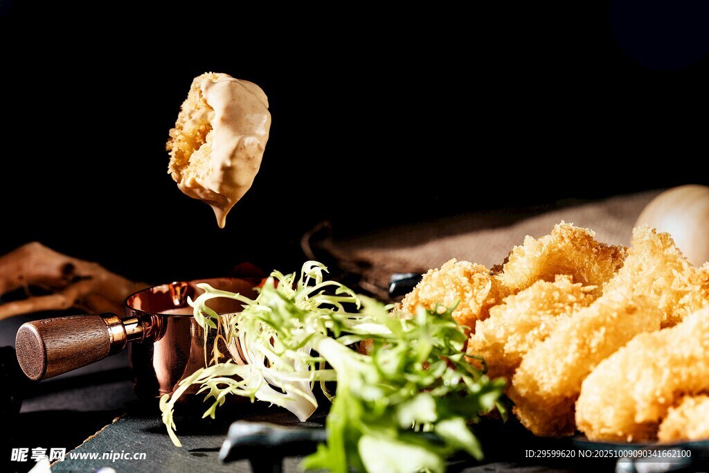 美味炸物诱人瞬间