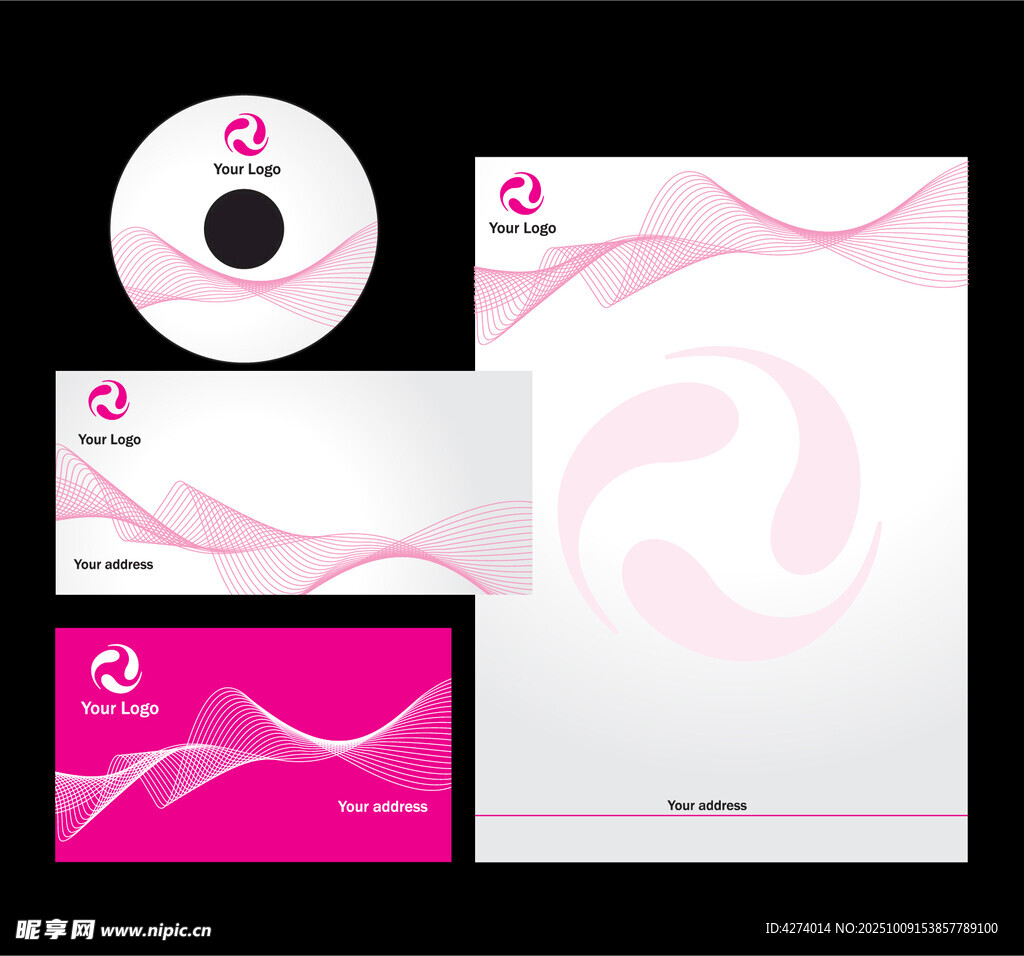 粉色系企业品牌视觉设计