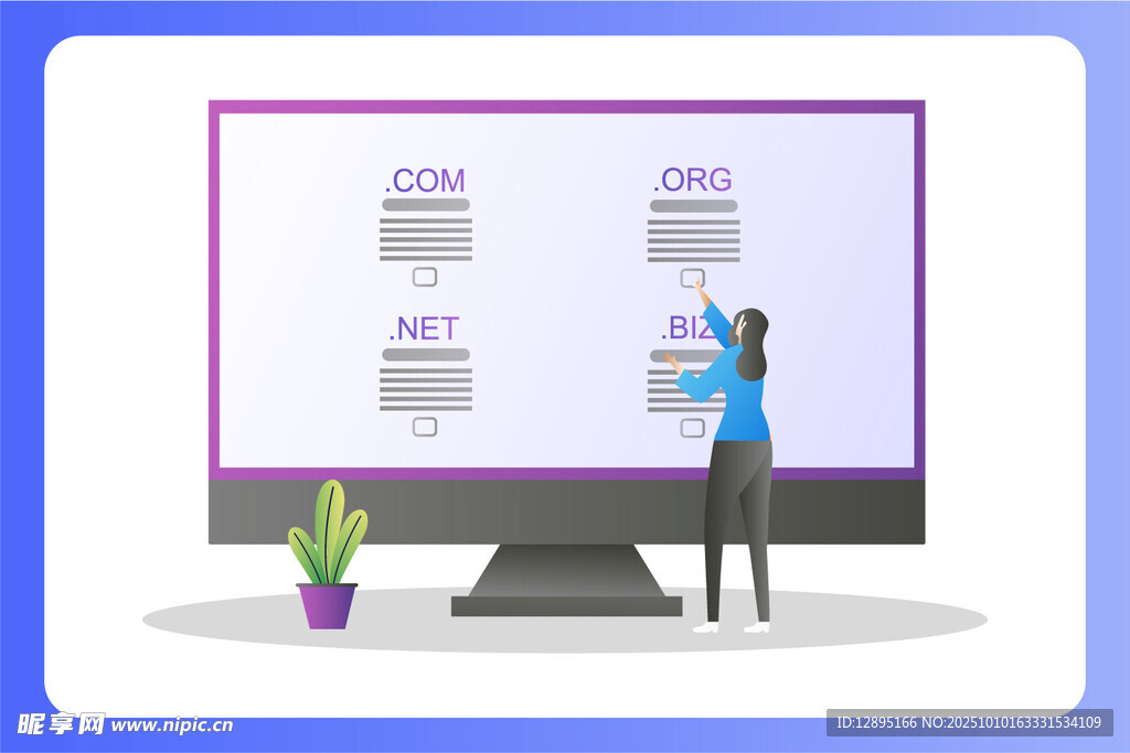 女士在大屏前展示网页内容