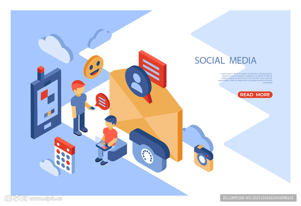 社交媒体营销场景展示