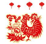 剪纸公鸡