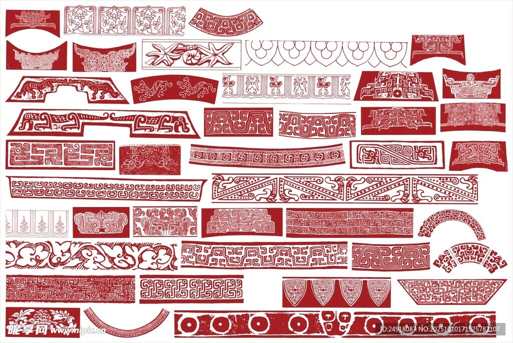 花纹 花边 传统图案 装饰雕花