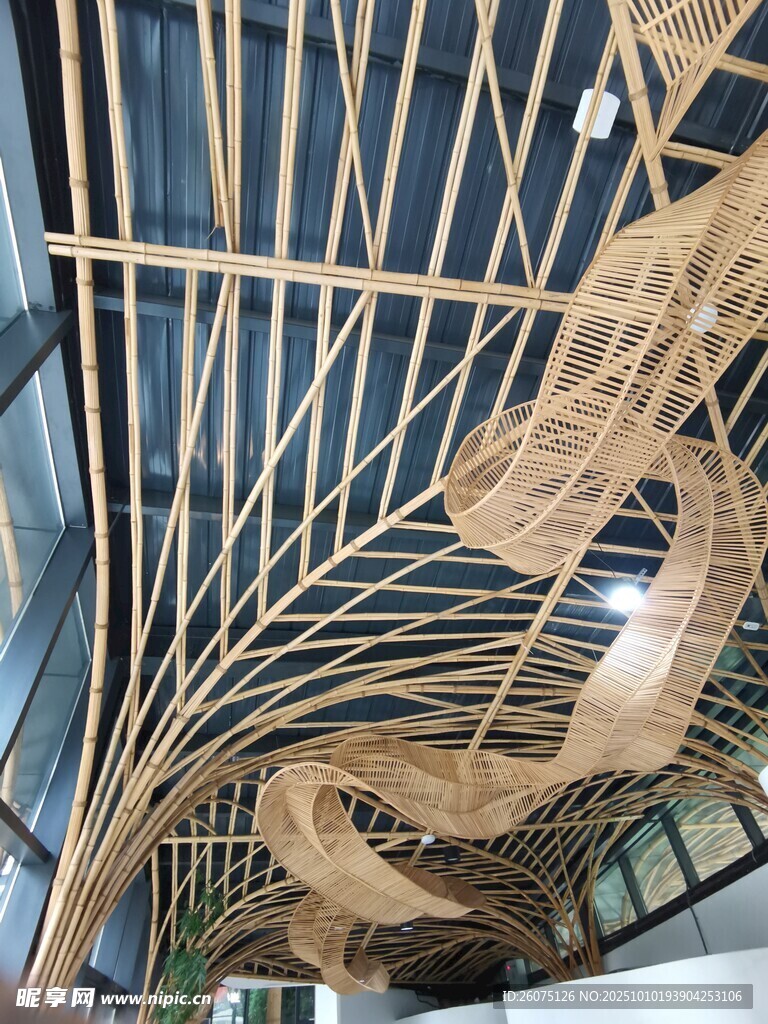 室内艺术竹编装置设计