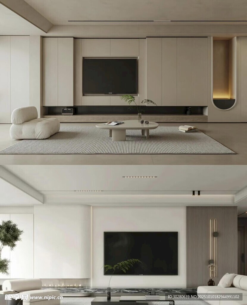 电视背景墙 客厅效果图 电视墙