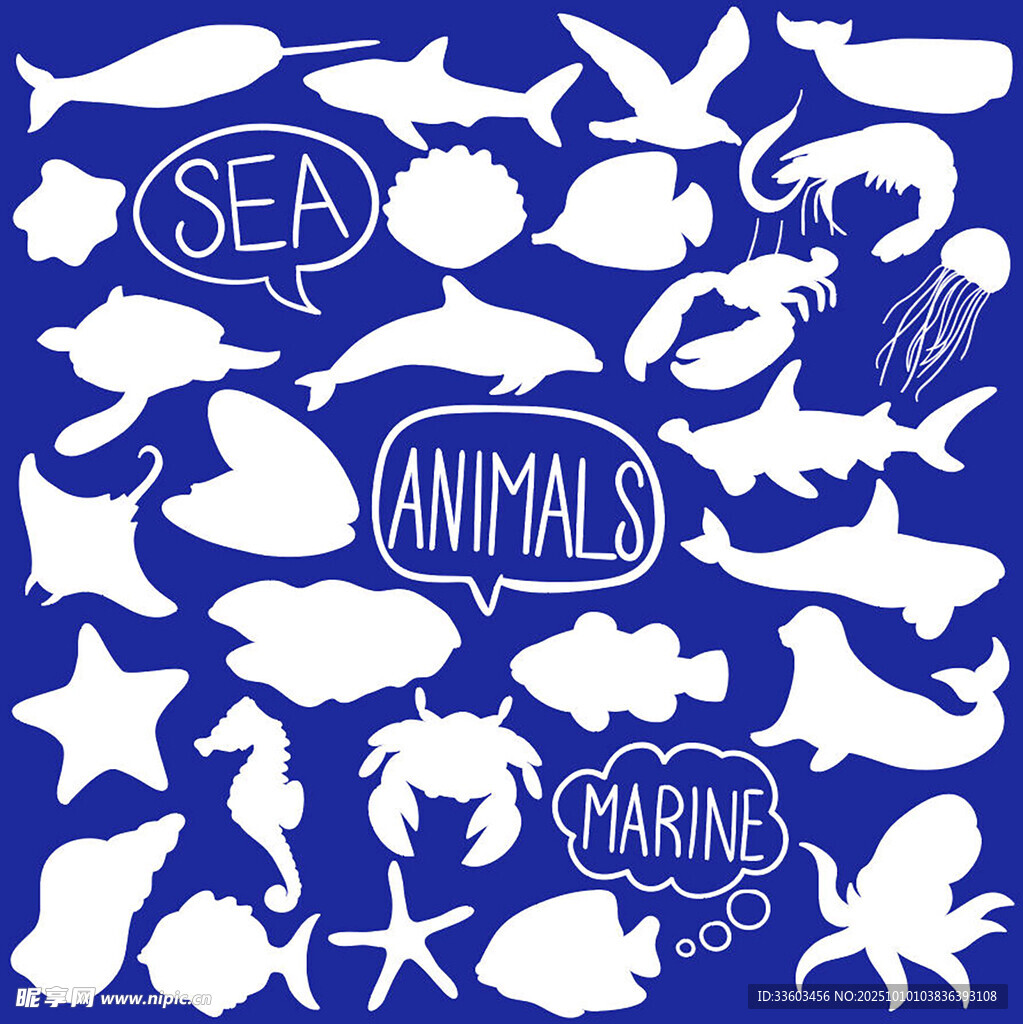海洋动物图案