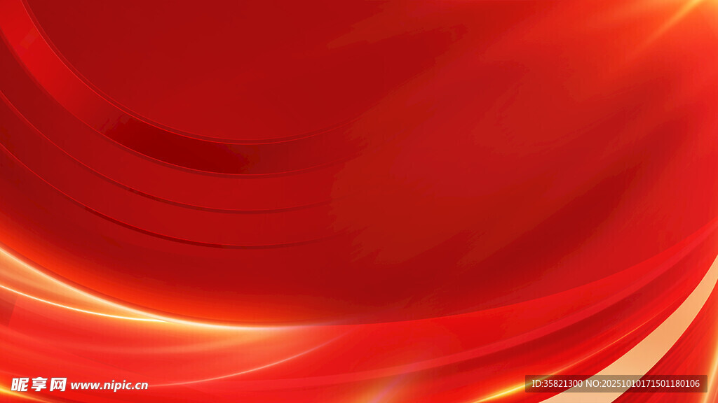 红色动感炫光背景图