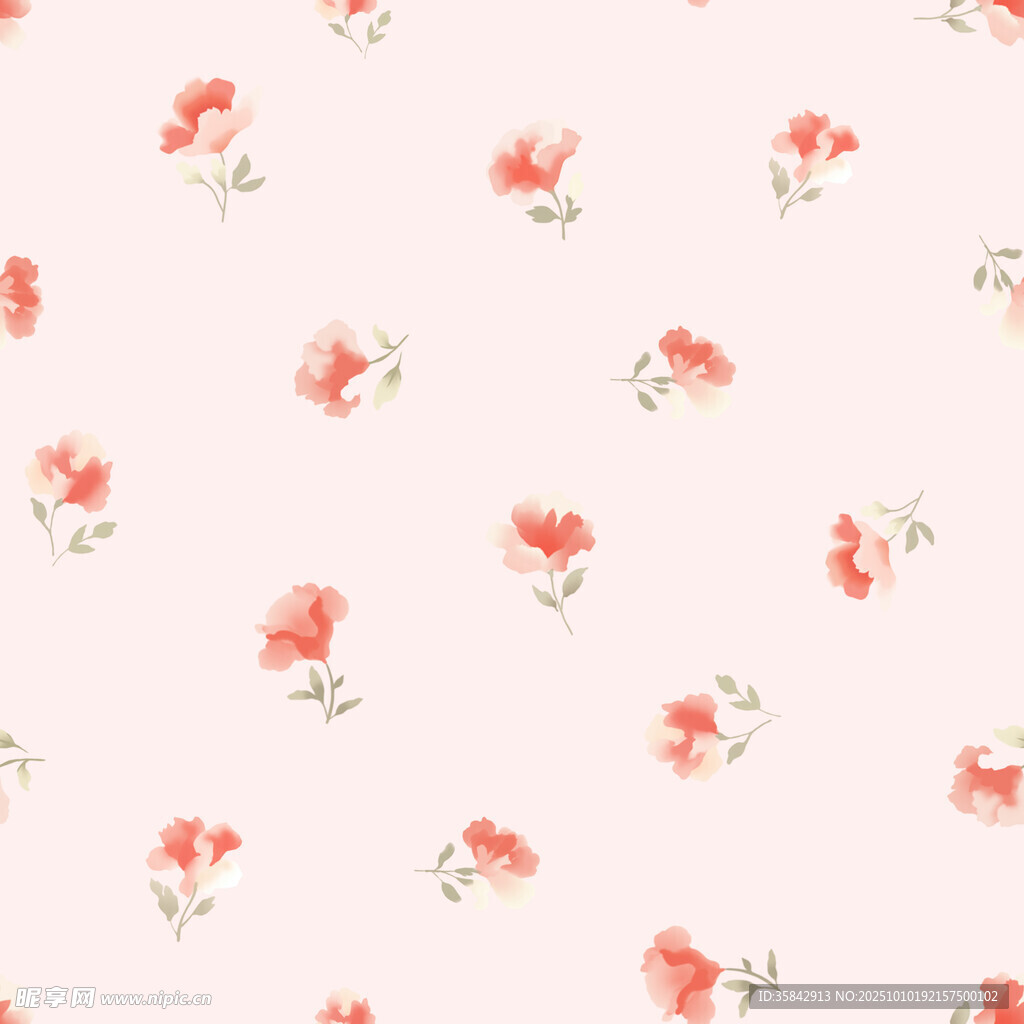 粉色花卉图案背景