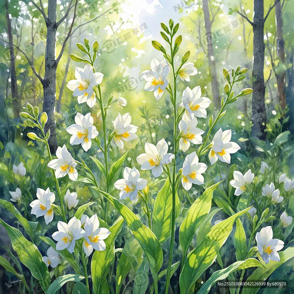 早春的阳光透过树梢 洒在身上