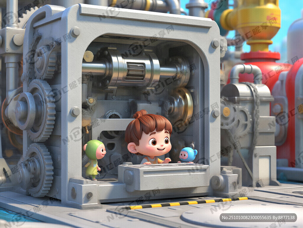 图片风格为3D渲染 高度细节化