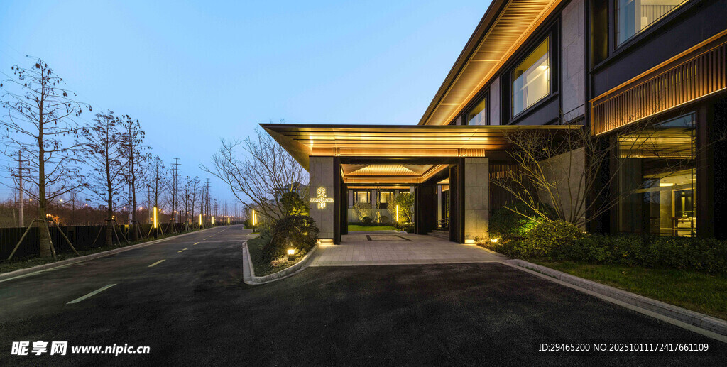 现代风格精致别墅外观