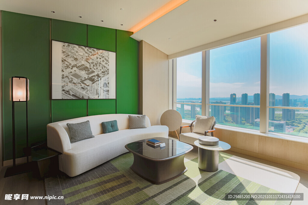 现代奢华客厅室内景观