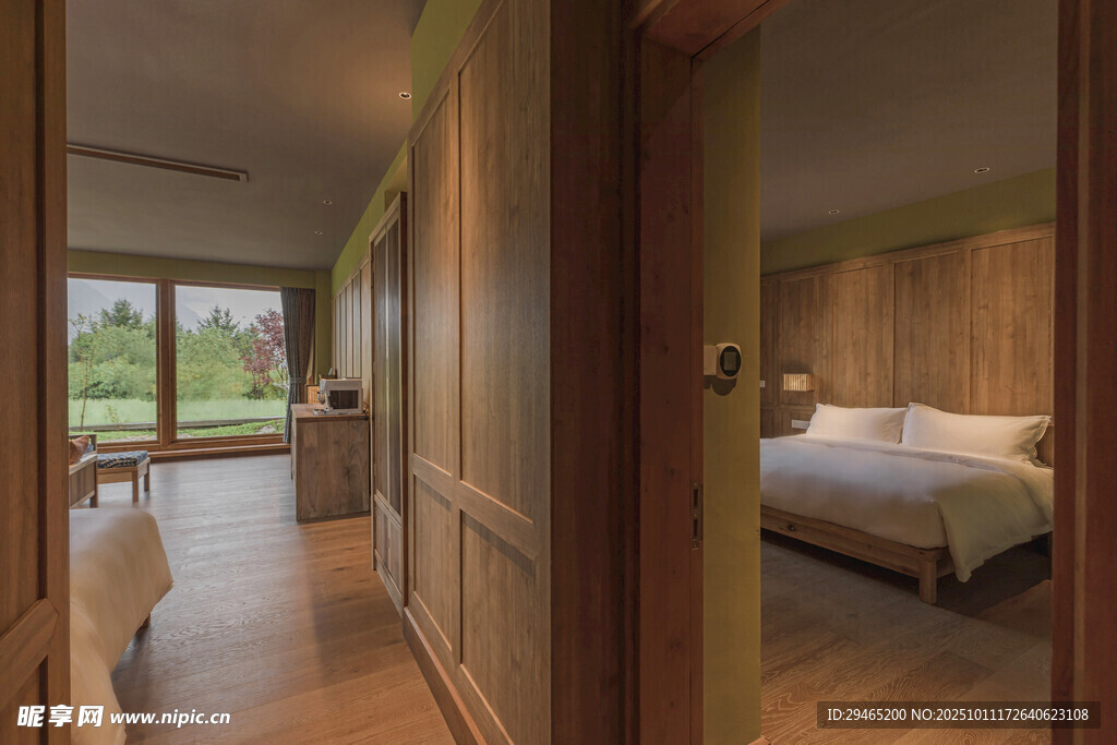 木质温馨卧室走廊景观