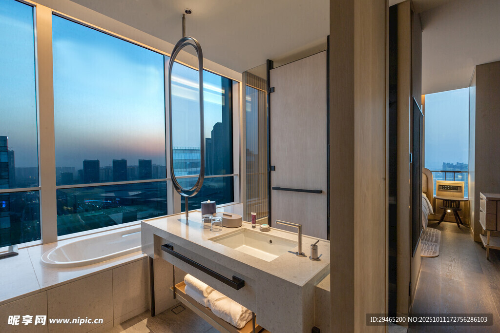 豪华观景浴室尽显高雅格调