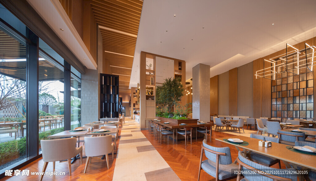 现代简约风格餐厅室内景