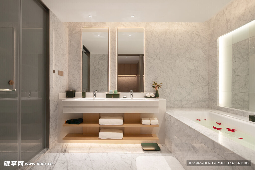 现代简约风豪华浴室空间