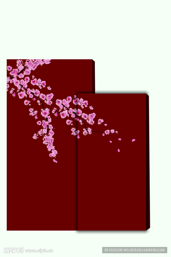 红色婚礼场景包柱