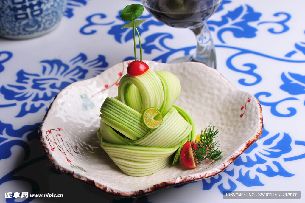 创意青瓜摆盘造型