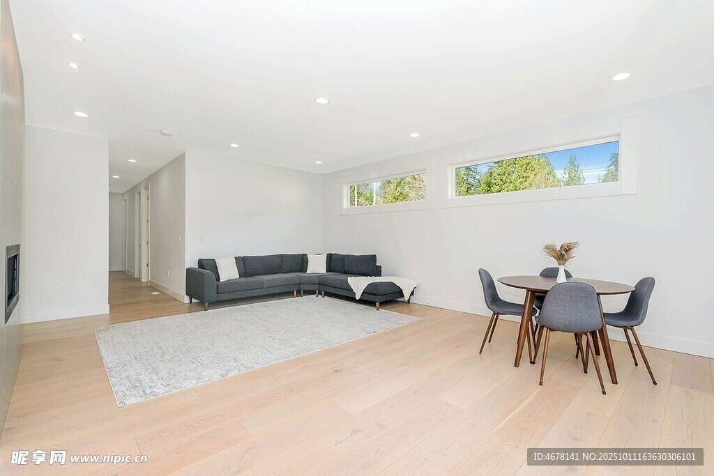 现代简约风客厅餐厅空间