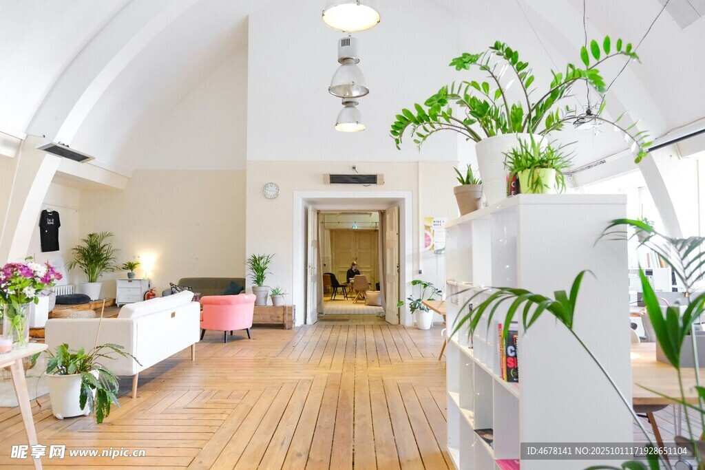 清新北欧风室内绿植空间