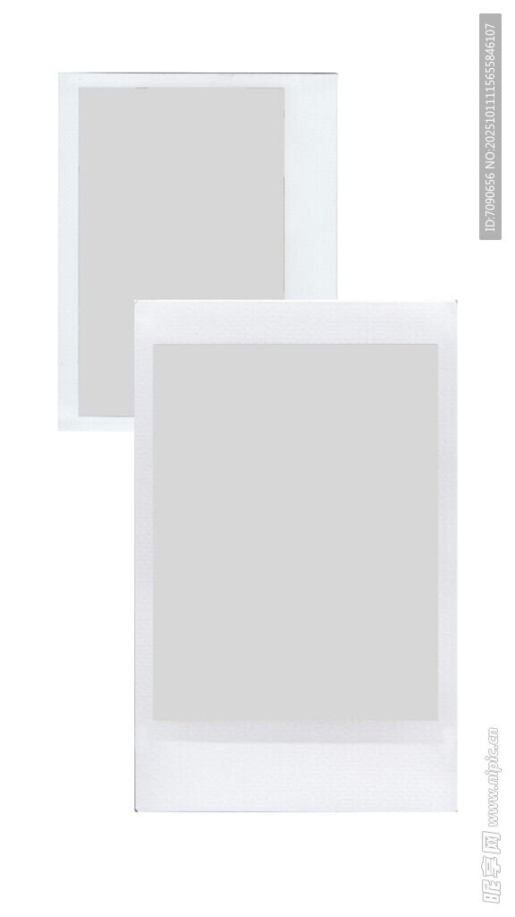 空白即时成像照片