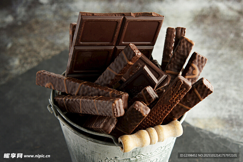 桶中美味巧克力块
