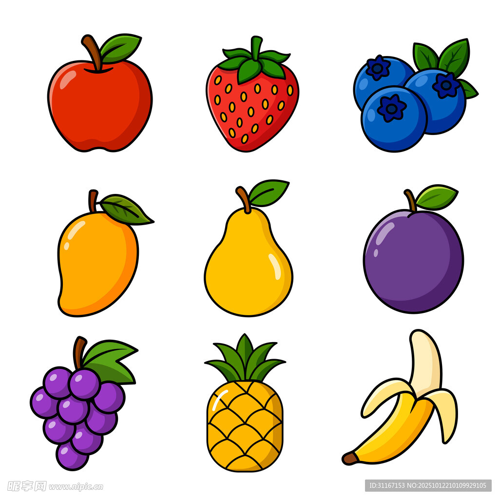 卡通水果