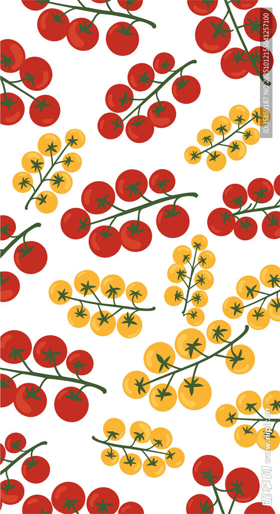 西红柿图案
