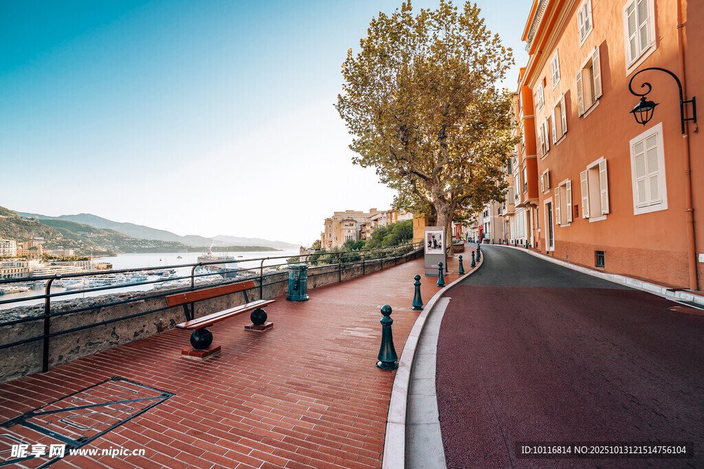 海滨街道风景