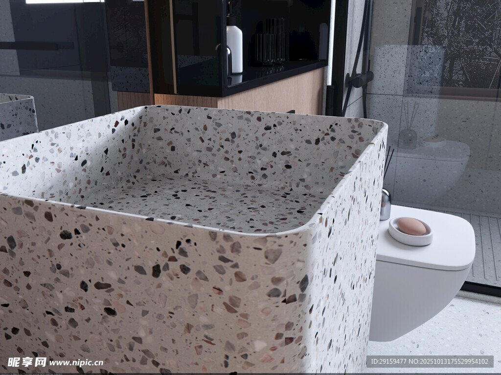 水磨石洗手台设计展示